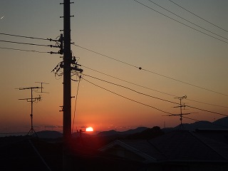 夕日