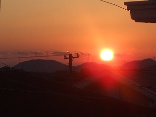 夕日