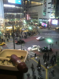 渋谷にて