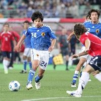 【画像】キリンカップサッカー2009　チリ戦　山田直輝選手　デビュ－