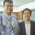 元すもうとりの方と写真撮りました！