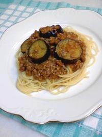 なすとひき肉のスパゲッティー 2009/06/03 22:54:28