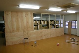 ショールーム製作中