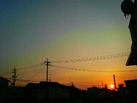 夕日