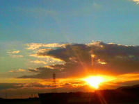 夕日