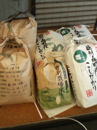 有機野菜とお米入荷