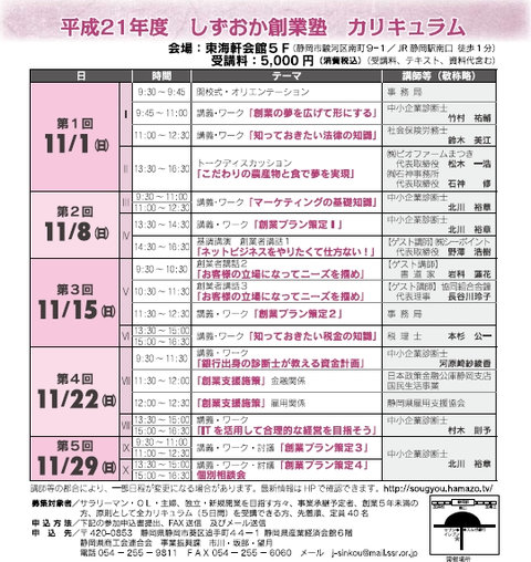 しずおか創業塾