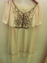 ★ビーズ刺繍シフォンワンピ★
