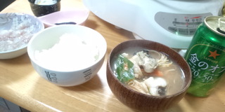 牡蠣鍋シーバス入り