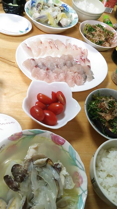 真鯛とあさりのスープ　他