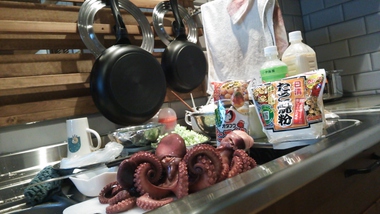 初獲物は４タコ