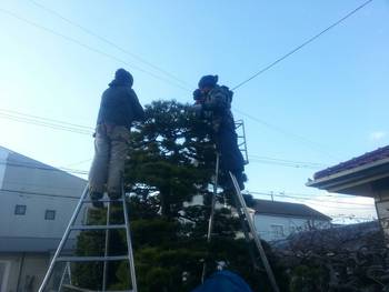 師走の職人さん。