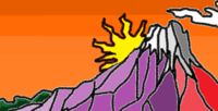 赤富士　イラスト