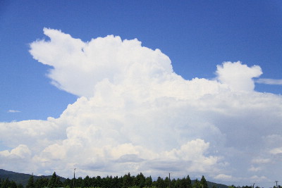 梅雨明けらしく北の雲