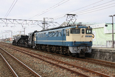 今日の甲種輸送、特大貨物シキ６１１Ｂ１