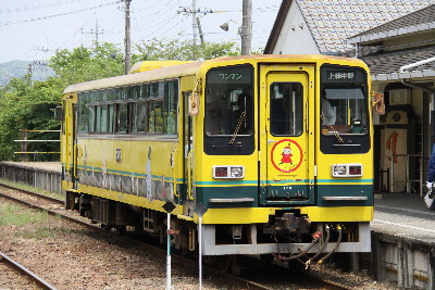 いすみ鉄道のムーミン列車