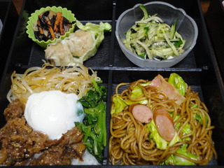 夜のお弁当です
