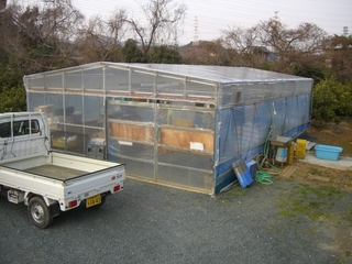 自作の小屋