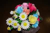薔薇のアレンジ