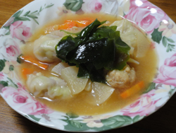 餃子の種で・・！