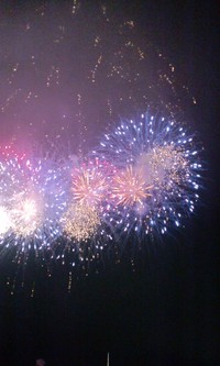 大井川の花火