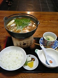 鍋焼きうどん定食