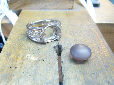 シリマナイトキャッツアイ　親孝行Ｒｉｎｇ