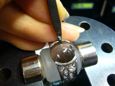 シリマナイトキャッツアイ　親孝行Ｒｉｎｇ