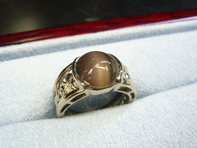 シリマナイトキャッツアイ　親孝行Ｒｉｎｇ