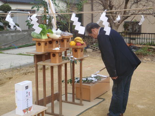 地鎮祭を執り行いました