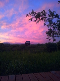 雨上がりの夕焼け