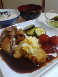 本日の夕食 2008/07/28 19:48:51