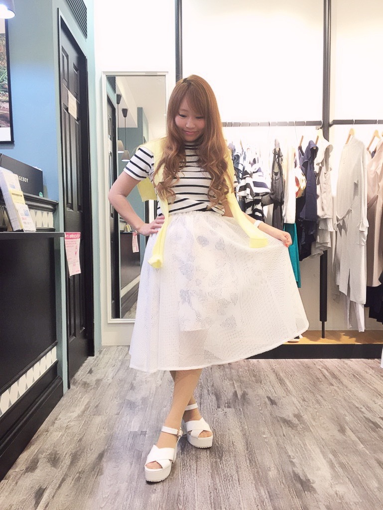 ♡花柄メッシュスカート♡
