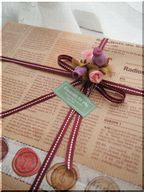 羊毛刺繍アルバムの贈り物♪