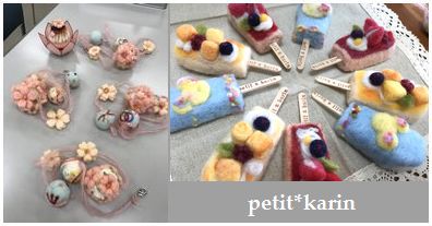 羊毛フェルト作品♪