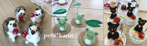 羊毛フェルト作品♪