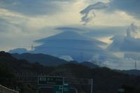 富士山に変わった笠雲