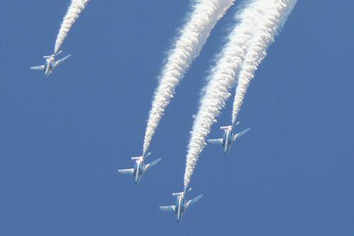 ブルーインパルス小松航空祭予行２