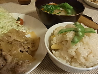 たけのこご飯♡