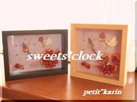 ｵｰﾀﾞｰ♪　羊毛でsweets*clock♪