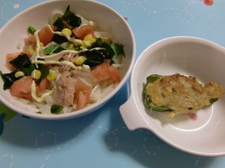 サラダうどん