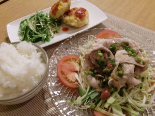 冷やし豚しゃぶ♪