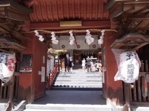 岩水寺へ安産祈願