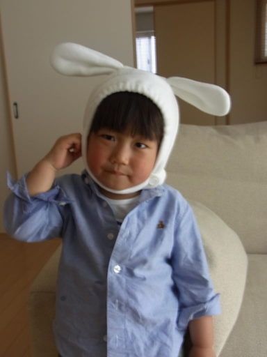 うさちゃん帽子、当選～！！
