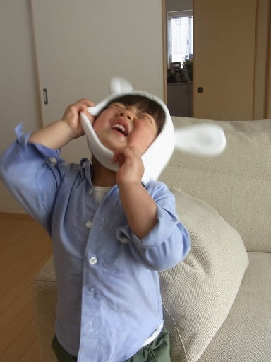 うさちゃん帽子、当選～！！