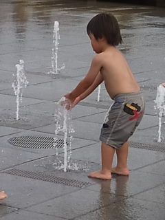 ガーデンパークへ水遊び♪