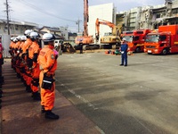 防災訓練本格的！浜松市消防局様と静岡県西部解体工事業協会様と株式会社リサイクルクリーンにて！ 2016/01/12 22:27:47