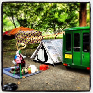 CAMP　in ならここの里。