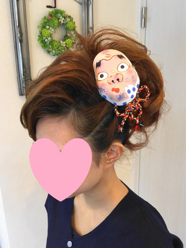 お祭りヘアセット