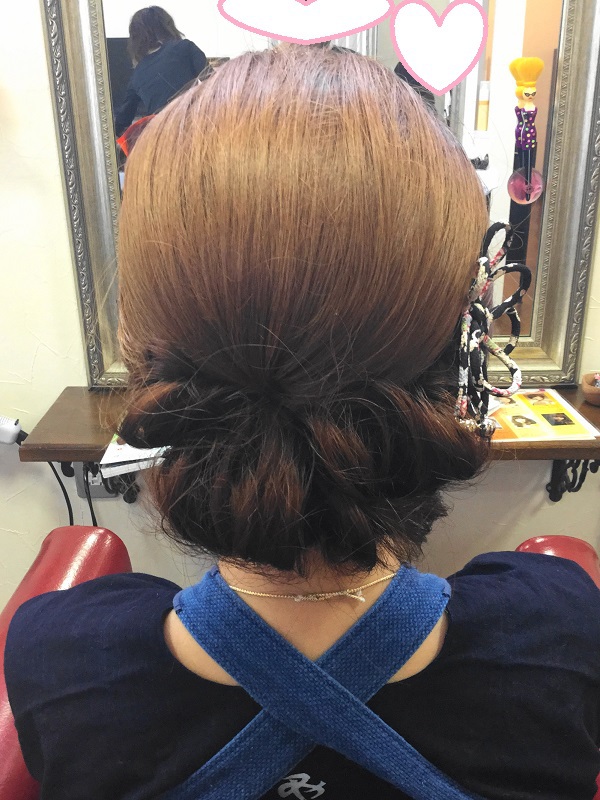 お祭りヘアセット